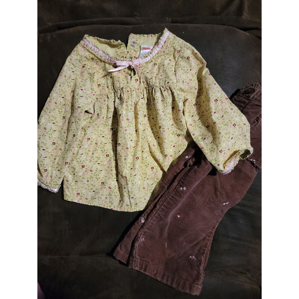 Gymboree autumn highlands floral outfit size 18 24 months